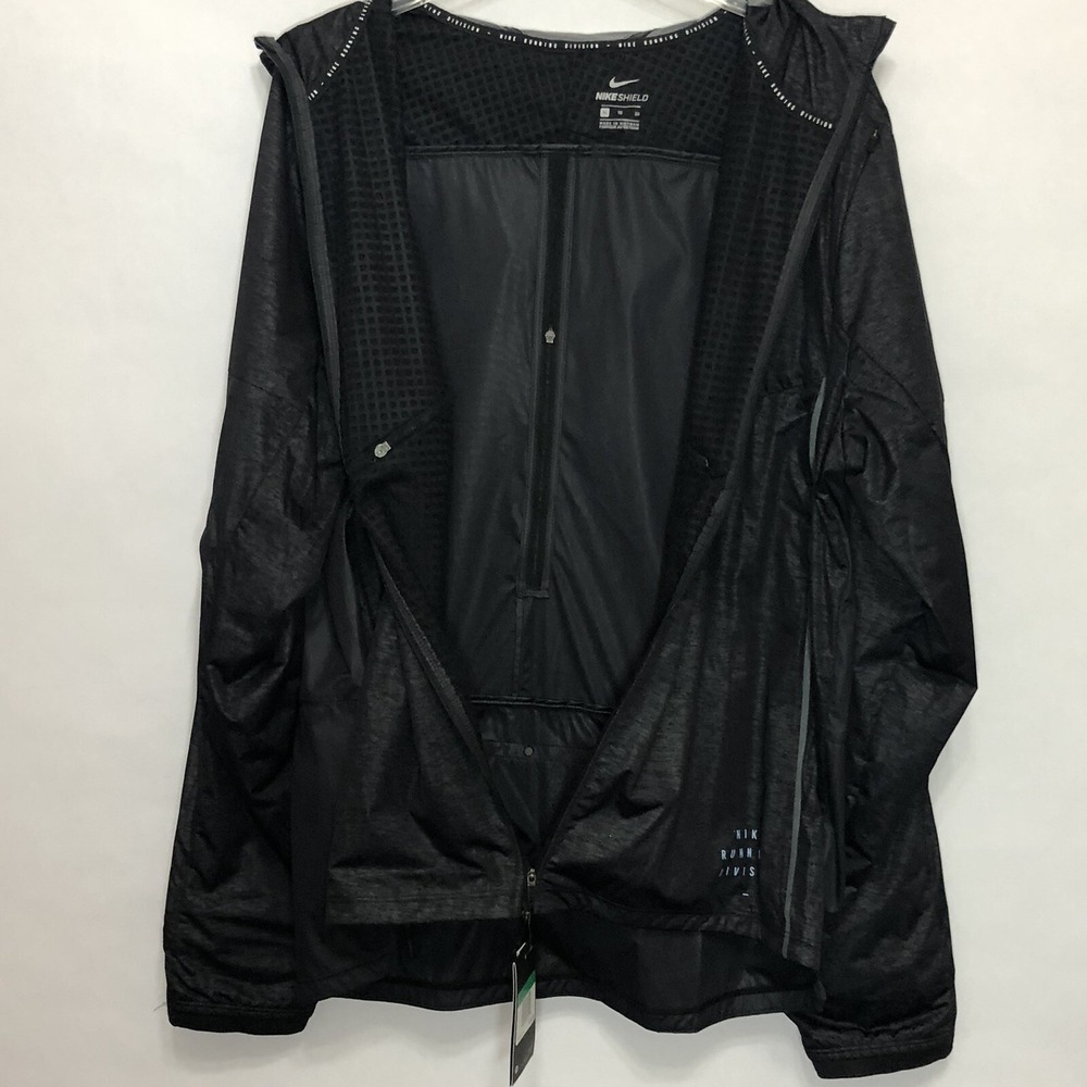 Nike Shield Men Size Large Running Division Hooded Full Zip Training Jacket New - Picture 8 of 11